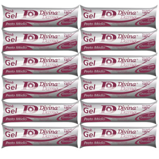 Kit C/ 12 Henês Bisnaga Médio 180g Divina Dama em Oferta na Shopee
