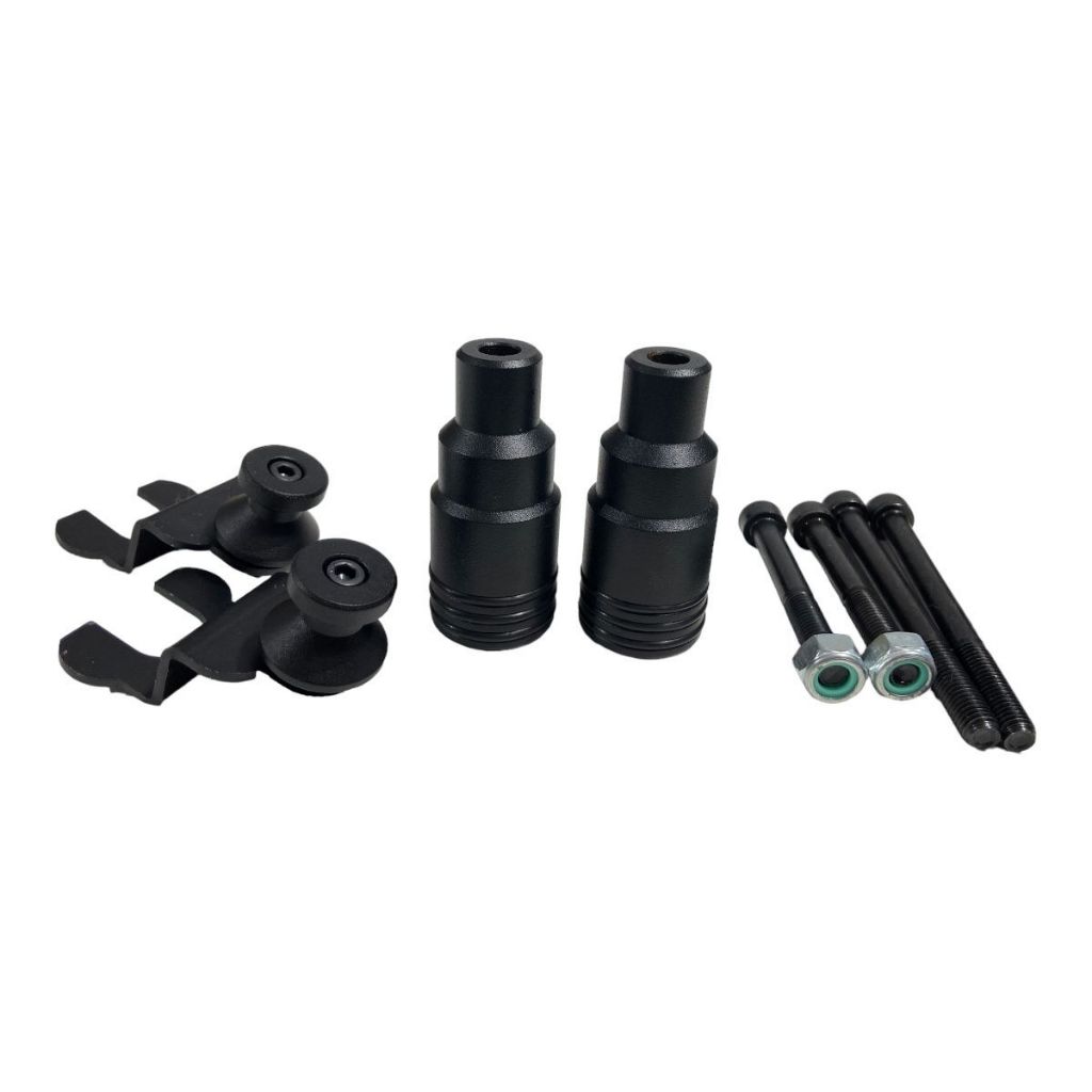 Slider Black Dianteiro + Slider Traseiro e Parafusos de Fixação -  p/ Moto Honda Hornet Cb600