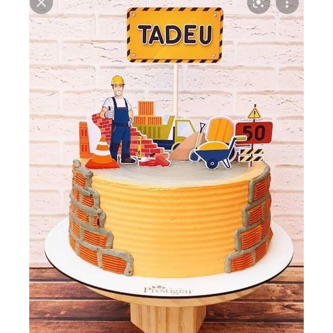 Topo de Bolo Pedreiro: Onde Comprar | BuscaProdutos