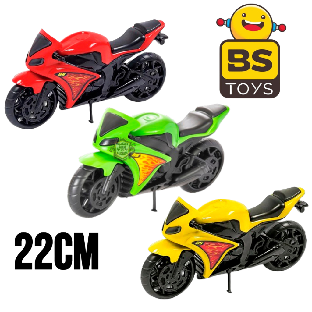 Kit Super Motos De Corrida 22CM Plástico - Mini Motinha Miniatura Color