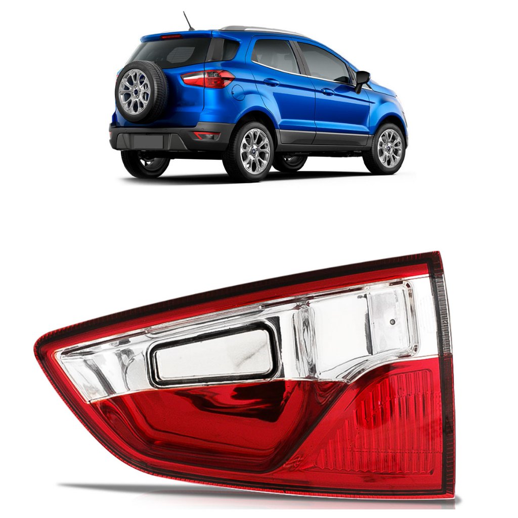 Aplique Lanterna Traseira Sem Função Ecosport 2013 A 2016 Bicolor Tampa Porta Malas