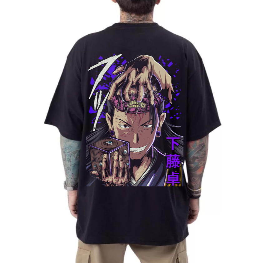 CAMISETA JUJUTSU KAISEN GETO ANIME GEEK OVERSIZED STREETWEAR ACADEMIA