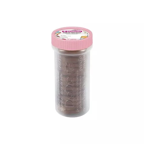 Porta Biscoito Bolacha Sanremo 200ml Pote Rosca Lanche Lancheira Rosa