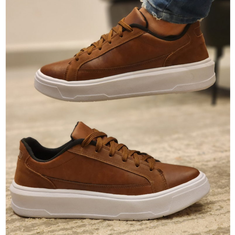 Sapatenis Casual Masculino Macio Confortável e Estiloso Sneaker Oversize Sola Alta em Oferta na Shopee