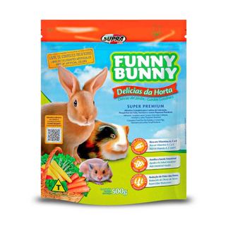 Funny Bunny Delícias da Horta 500g Ração para Coelhos e Roedores Supra em Oferta na Shopee