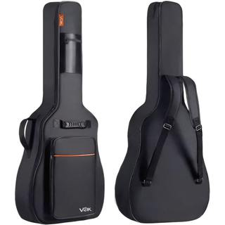 Capa Para Violão Acolchoada Voik BV-4105P Preta Alça Dupla