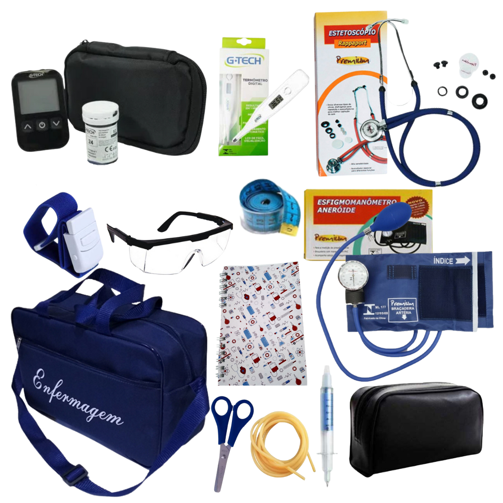 Kit com Acessórios da Enfermagem Garantia Promoção Diversas Cores