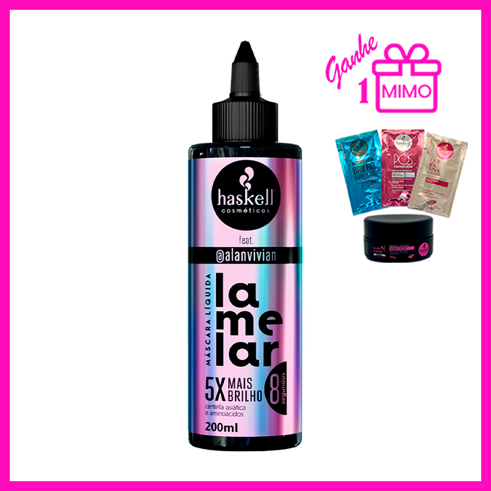 Haskell Máscara Líquida Lamelar 200ml (5x Mais Brilho em Até 8 Segundos) em Oferta na Shopee