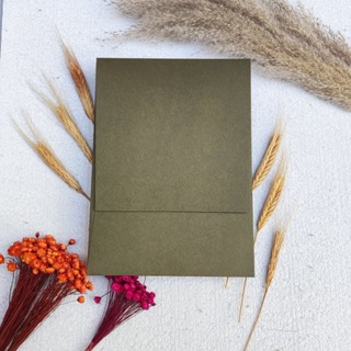 Envelope para convite Verde Oliva - Aba Reta Vertical 16x22 em Oferta na Shopee