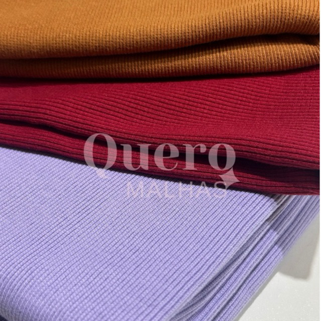 1KG de Retalho de Malha Ribana Canelada (para punho, gola) - 3 metros por KG em Oferta na Shopee