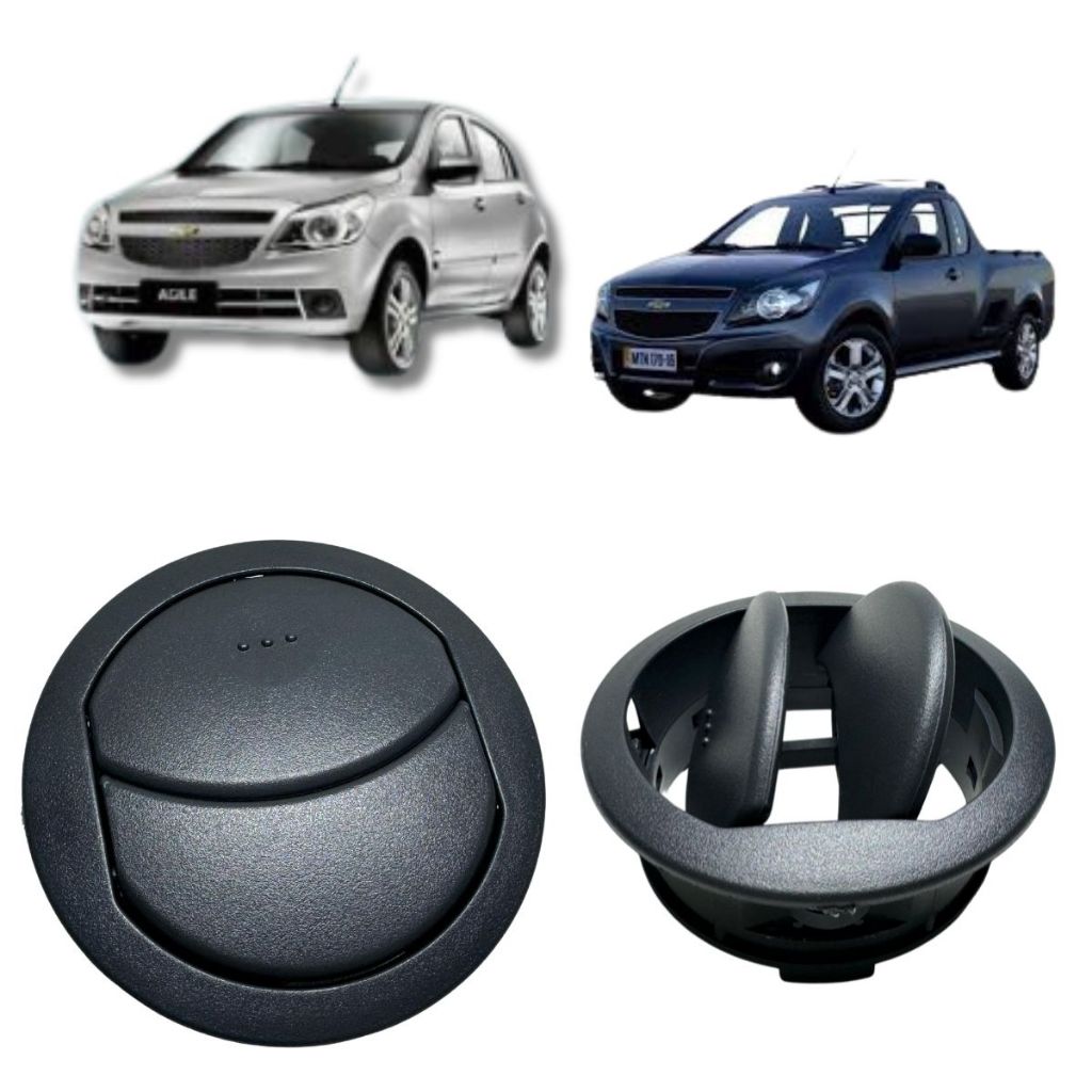 Tela Difusor de Ar condicionado Lateral ou Central AGILE e MONTANA 2011 a 2021 cor GRAFITE em Oferta na Shopee