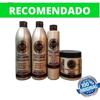 kit Cabelo Afro Salon Maycrene com Ativador de Cachos + Ativador Cabelo Afro em Oferta na Shopee