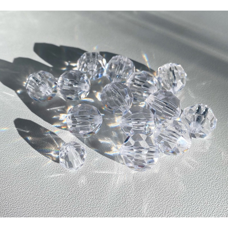Pedrarias Cristal Acrílico Facetado 250g Com Furo/LUXO/MENOR PREÇO/Artesanato/Vasos/Bordados