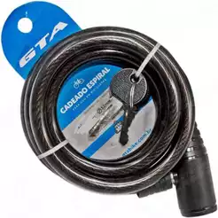 Cadeado Grosso Cabo Aço 1mt X 12mm P/ Bike Moto 2 Chaves