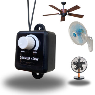 Dimmer Ventilador Parede Controlador Velocidade Bivolt 400w