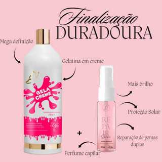 Ativador De Cachos Gela creme umidificador + Óleo Reparador 30ml em Oferta na Shopee