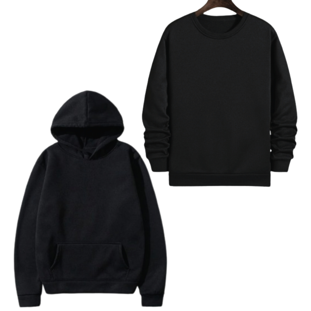 Moletom Careca Liso e Canguru Unissex com ribana flanelado  blusa de frio Promoção Estoque em Oferta na Shopee