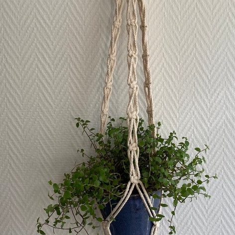 SUPORTE PLANTA EM MACRAMÉ  SUPORTE DE VASO  PENDURADO , SUPORTE SUSPENSO ,  mod 07