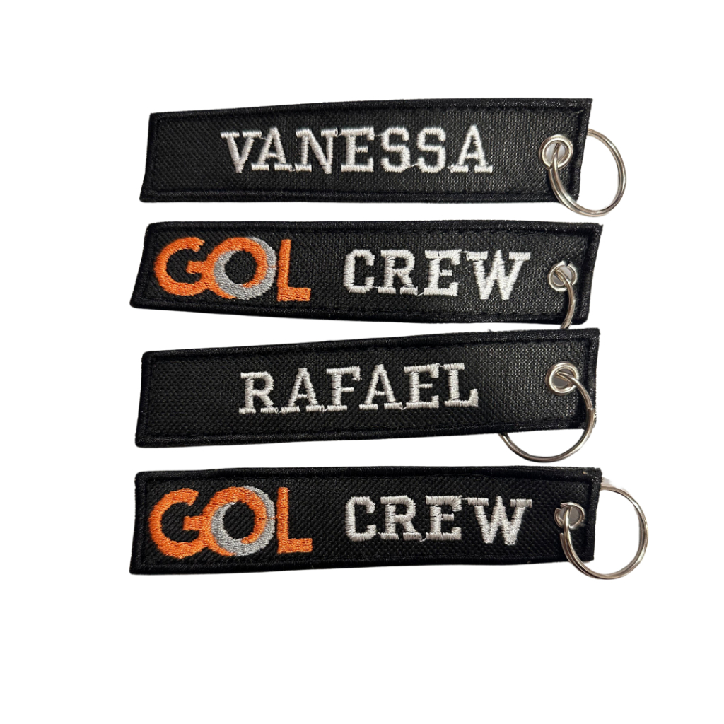 Chaveiro Tag Mala Tripulante Gol Personalizado
