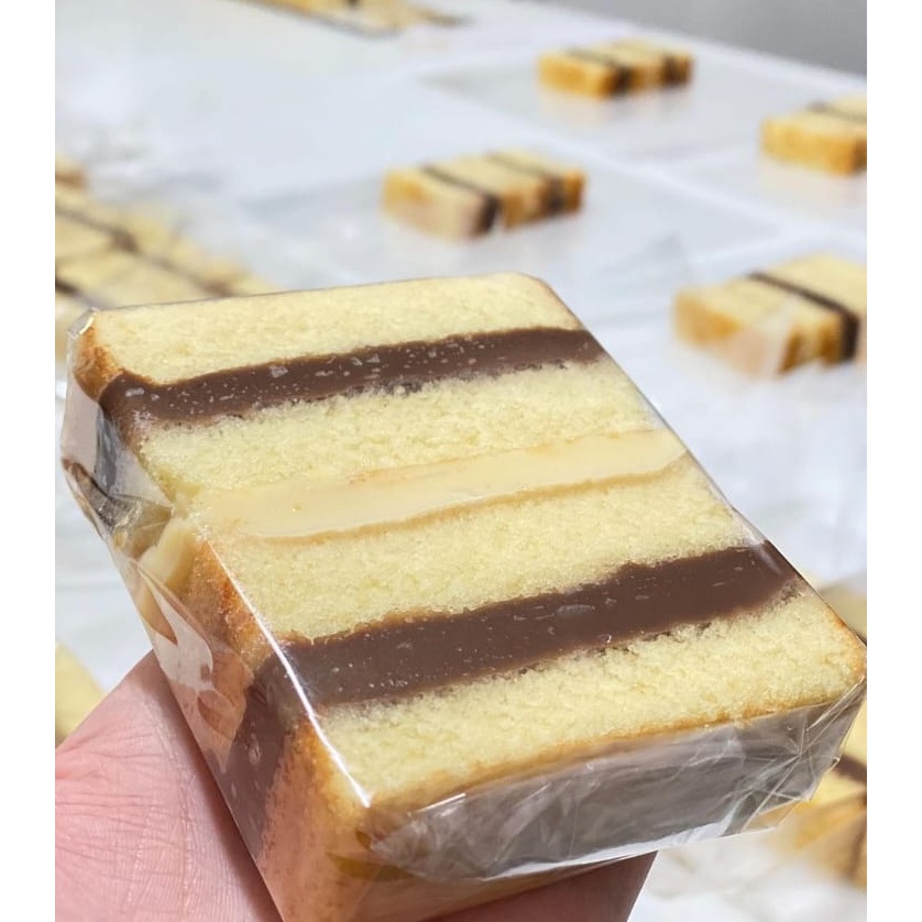 Embalagem slice cake Brownie Alfajor Doces Folha Transparente Tipo Celofane Varios Tamanhos 1 kg Uso Greral Polipropileno em Oferta na Shopee