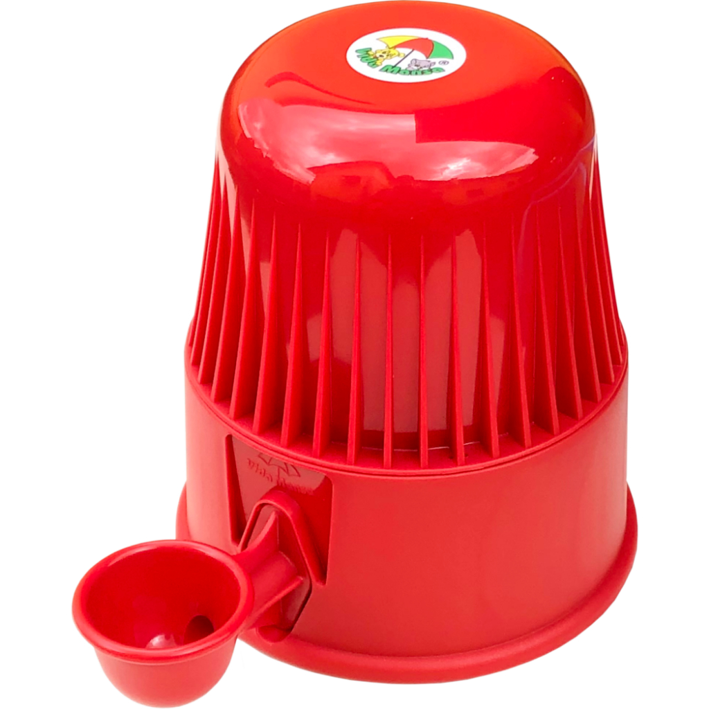 Bebedouro Vida Mansa 2 litros Para Cães e Gatos de pelo longo - Vermelho - Não molha os pelos ao tomar água