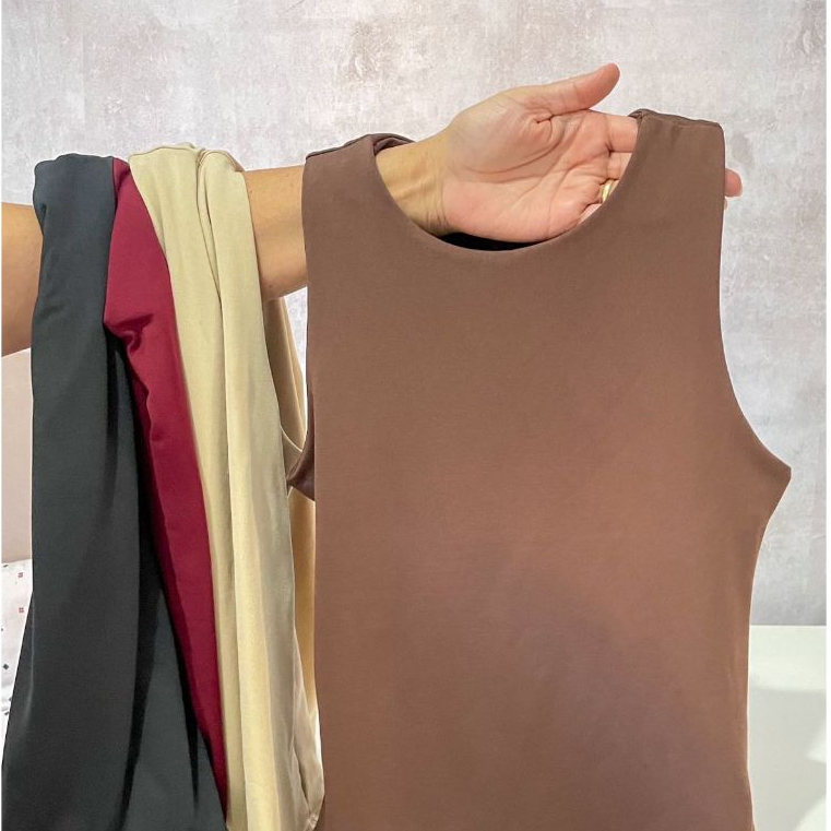 Blusinha Suplex Regata Feminina Duplo Forro Básica Elegante Moda Blogueira Tendencia em Oferta na Shopee