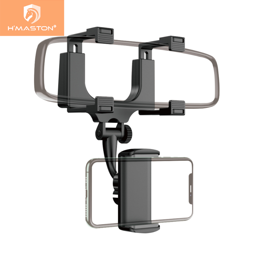 H'maston CJ-46 Suporte multifuncional para telefone móvel espelho retrovisor universal carro GPS 360 em Oferta na Shopee