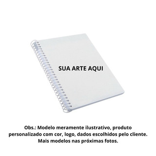 Caderno Personalizado 15x21 cm e Agenda Para Anotação