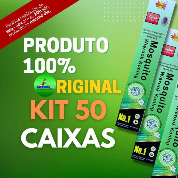 incenso repellent mosquitoo 50 caixas em Oferta na Shopee