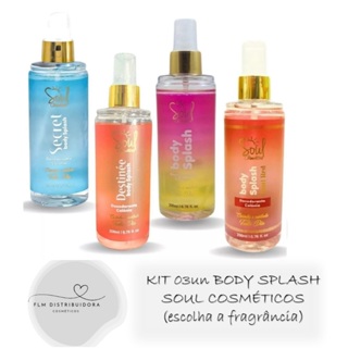 Kit 03un Desodorantes Colônia Body Splash By Virginia Soul Cosméticos (Sortidos) em Oferta na Shopee