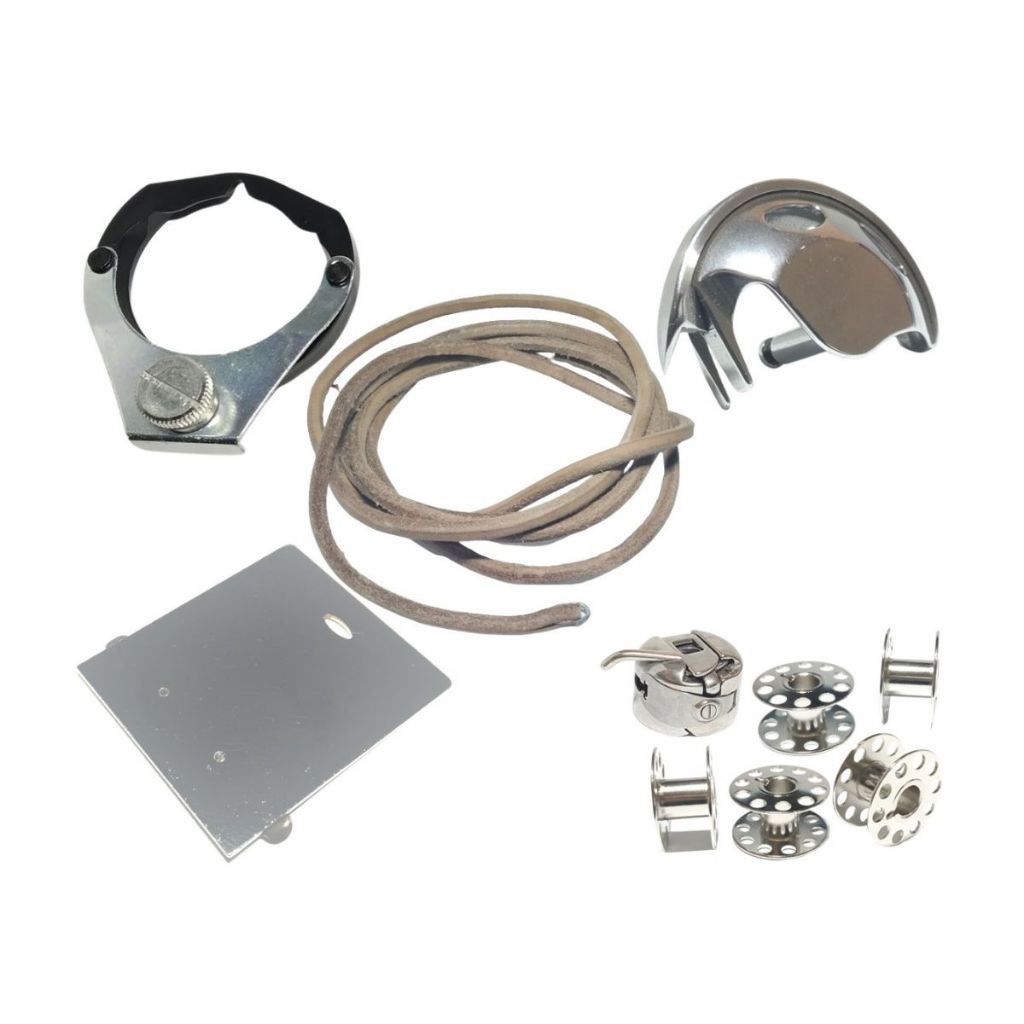 Kit Chapa Corrediça Lançadeira Aro do Bloco Caixa Bobina Correia Vigorelli Elgin