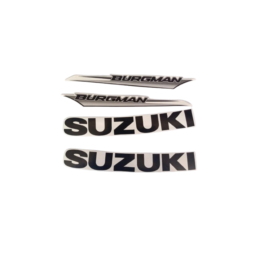 Kit Jogo Adesiva Suzuki Burgman 125 08/09 Amarela/Prata em Oferta na Shopee
