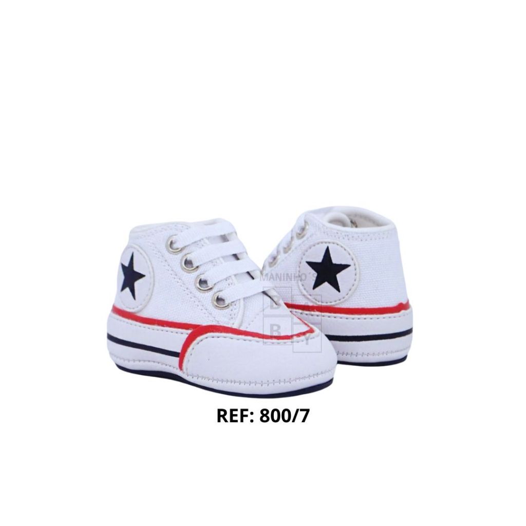 Sapatinho Bebe Tenis Masculino Infantil Menino RN Manozinhos Baby Ref.800/19