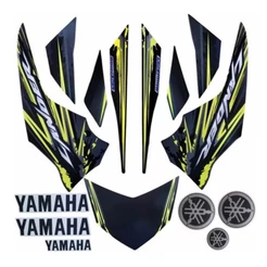 Kit Adesivos Compatível Xtz 250 Lander 2017 Cinza