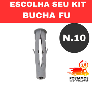 Escolha 50 á 500 Bucha Plastica Para Tijolo Oco  Bucha Fu Nº 10 em Oferta na Shopee