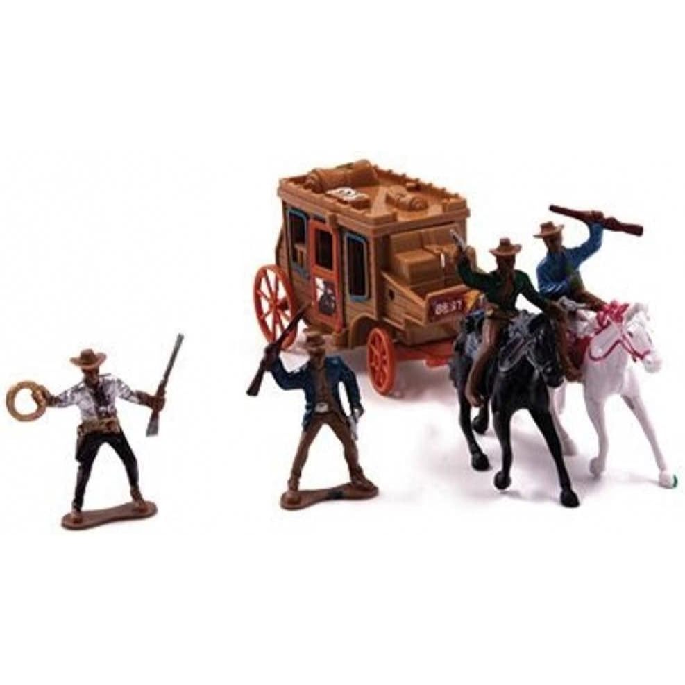 BONECO COWBOY VELHO OESTE BRINQUEDO SOLDADINHO PLASTICO APACHE FAROESTE CAVALO MINIATURA CÓD. 20