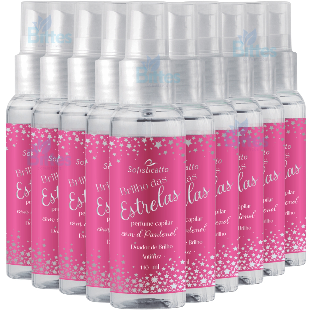 10 PERFUME CAPILAR BRILHO DAS ESTRELAS SOFISTICATTO COSMÉTICOS ANTI-FRIZZ