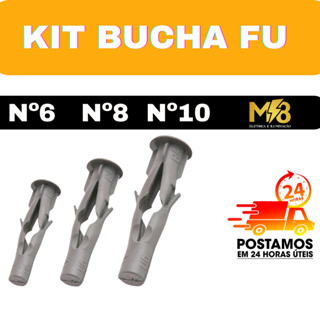 Escolha de 500 á 1.000 Bucha Plastica Para Tijolo Oco Bucha Fu Nº 6 Nº 8 Nº 10 em Oferta na Shopee