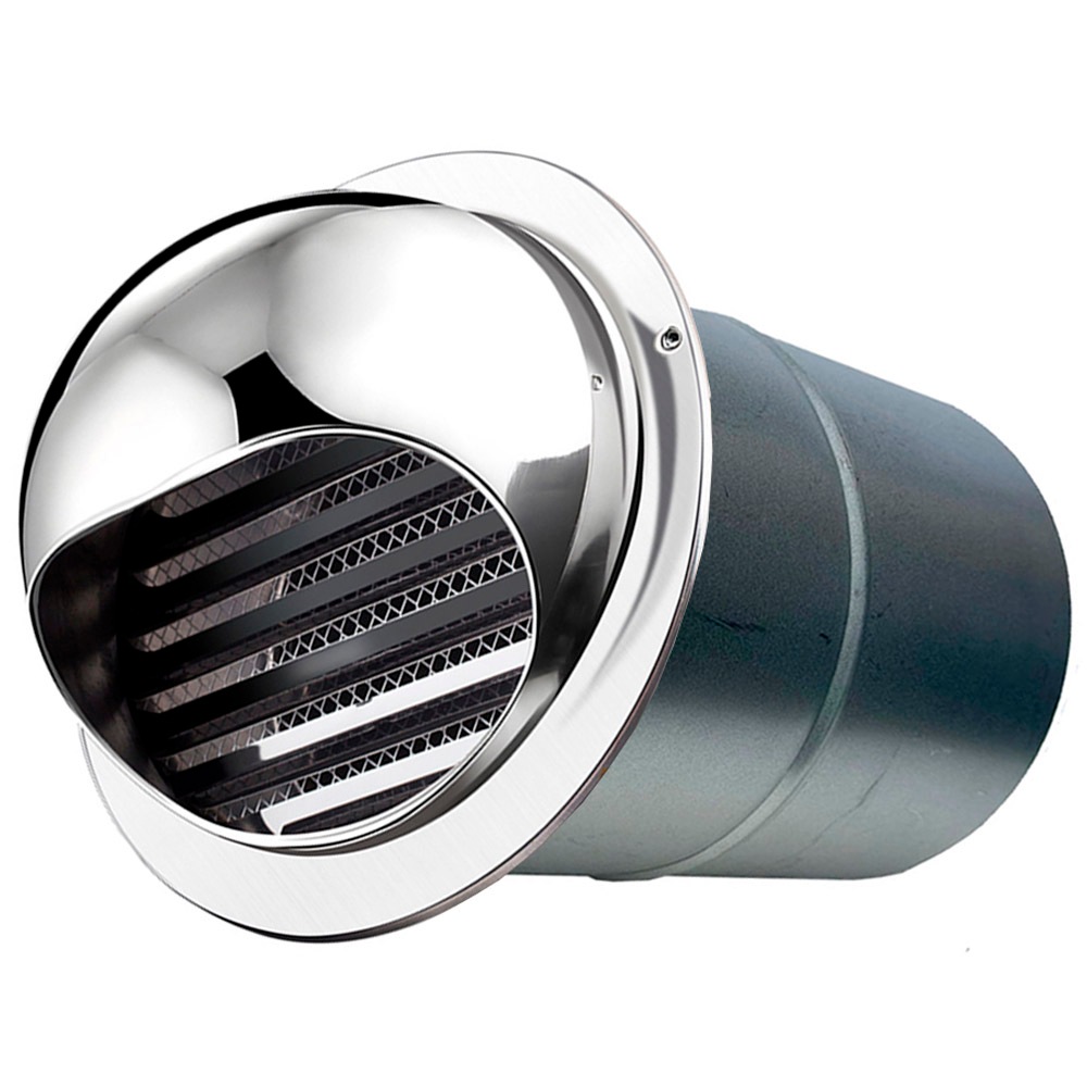 Imagem Veneziana Grade Tampa em Aço Inox com Duto Para Exaustão de Coifa Depurador Secadora de Roupas e Saída de ar em Geral