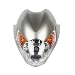 Carenagem Prata 2009 Moto Frente Bloco Óptico Titan 150 Mix