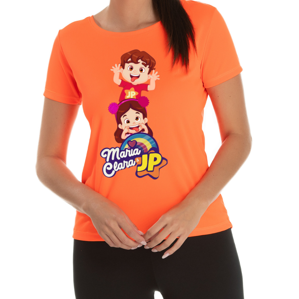 Camiseta Adulto e infantil unissex - Maria Clara e JP 100% algodão cores a escolher