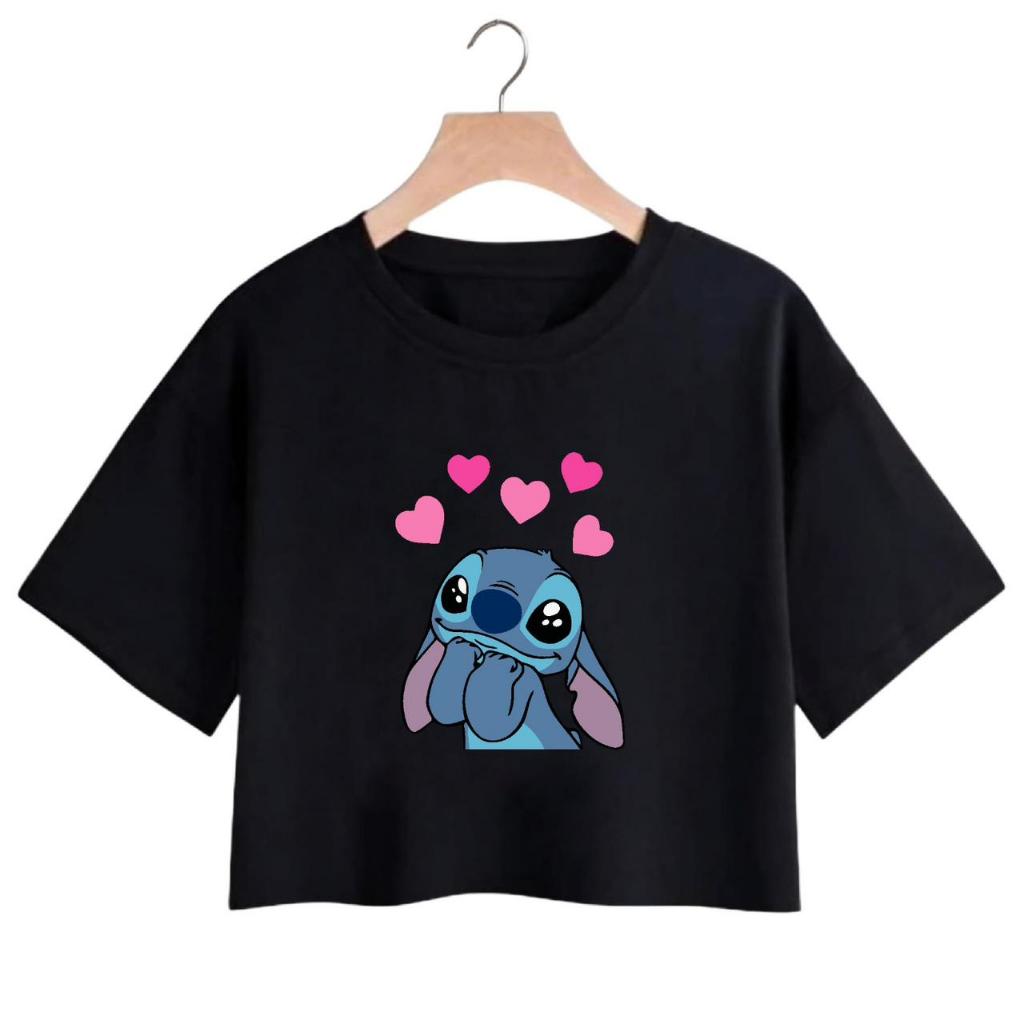 Cropedd Camiseta Feminina Malha em Algodão Lançamento