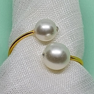 12 Anel Porta Guardanapos de Argolas Dourada Modelo 2 em Oferta na Shopee