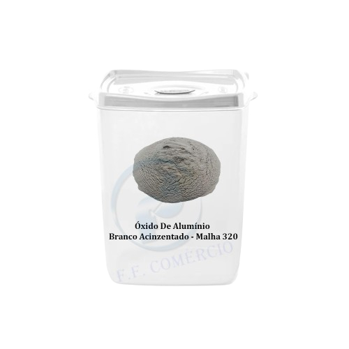 1 Kg - Óxido De Alumínio Branco Acinzentado - Malha 320 em Oferta na Shopee