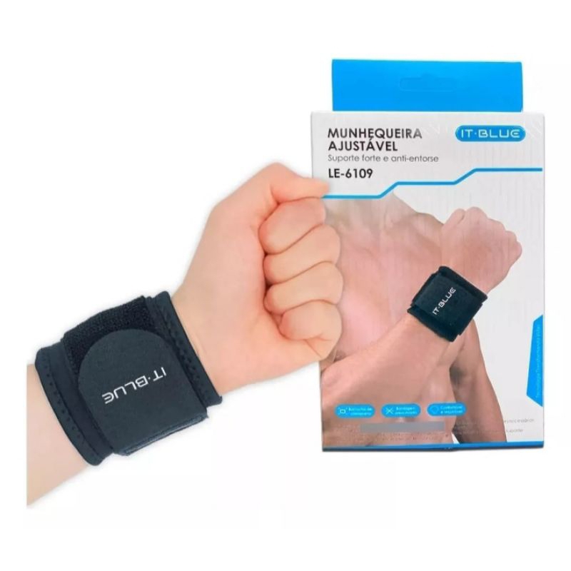 Munhequeira Ajustável Tênis Volei Basquete Musculação