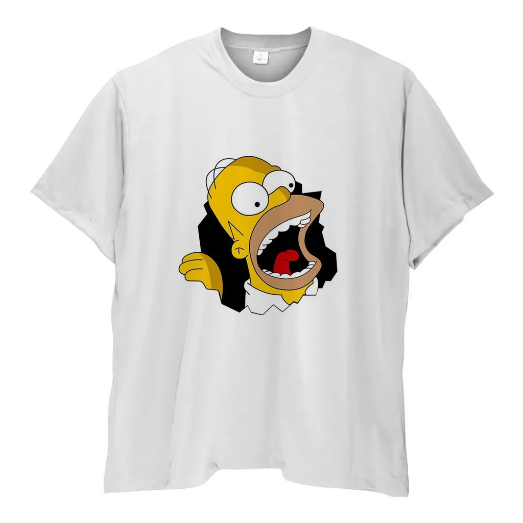 Camiseta Camisa Masculina Homer Estampa Desenho Personagem Camisa Masculina