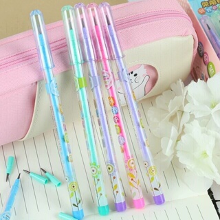 1 ou 4 peças Lápiseira mecânico básico gráfico de desenho animado mecanico simples substituível para pintura em Oferta na Shopee