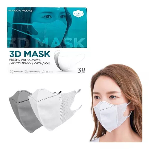 Kit 90 Máscaras Descartáveis 3d Proteção Camada Respiratória em Oferta na Shopee