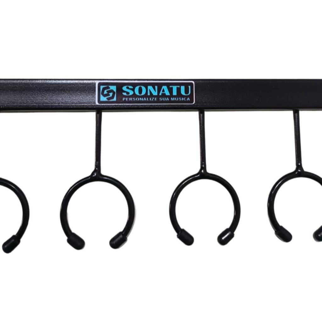 Suporte de Parede Descanso para 6 Microfones - Sonatu — imagem 2 de 2