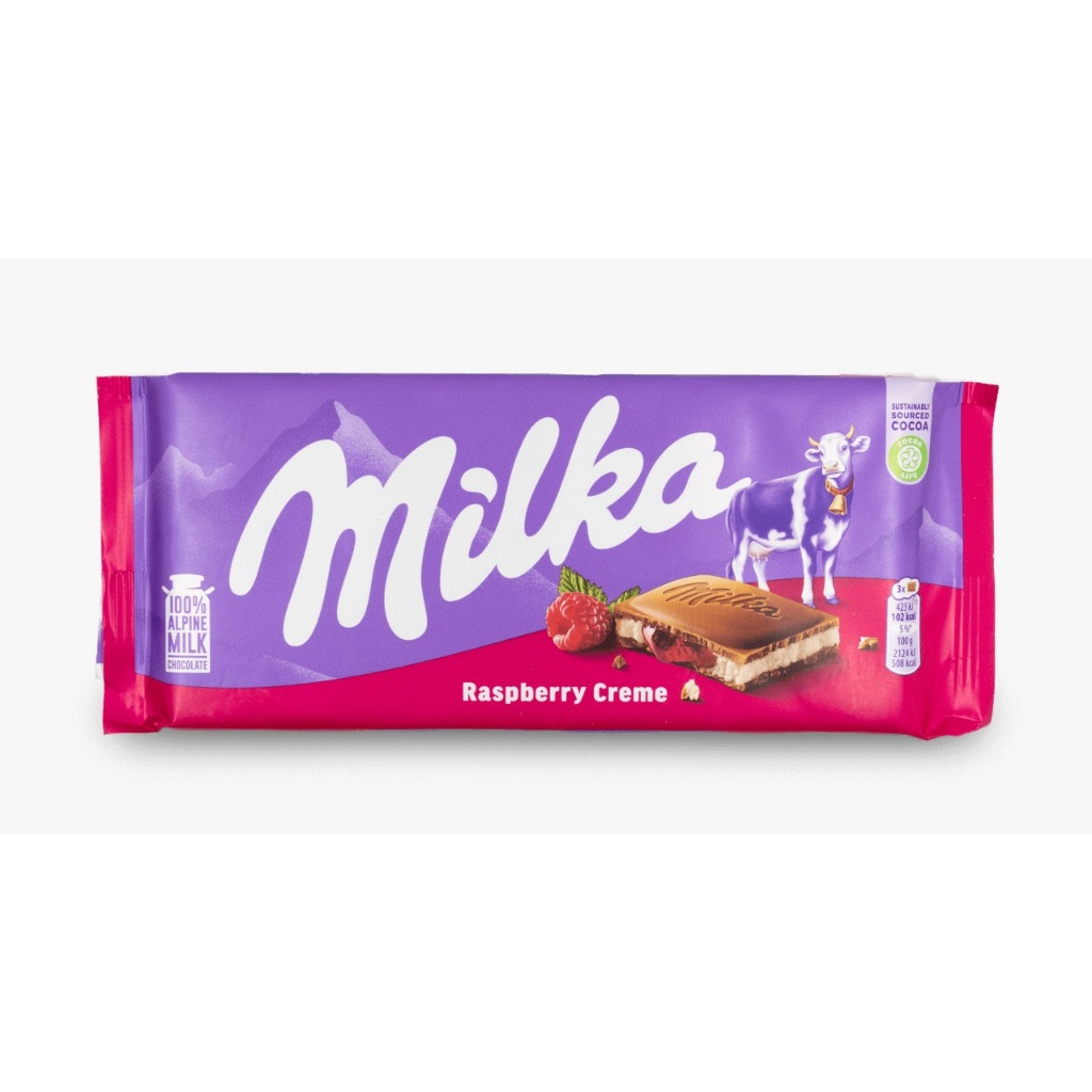 Chocolate Raspberry Cream Milka 100g - Food & Beverages